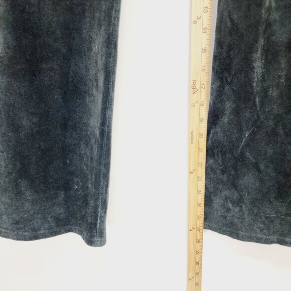 Chicos Pants Black Leather Straight Leg flat Front Size 2 - Picture 9 of 10